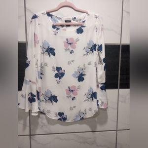 Ann Taylor Factory Bell Sleeve Blouse